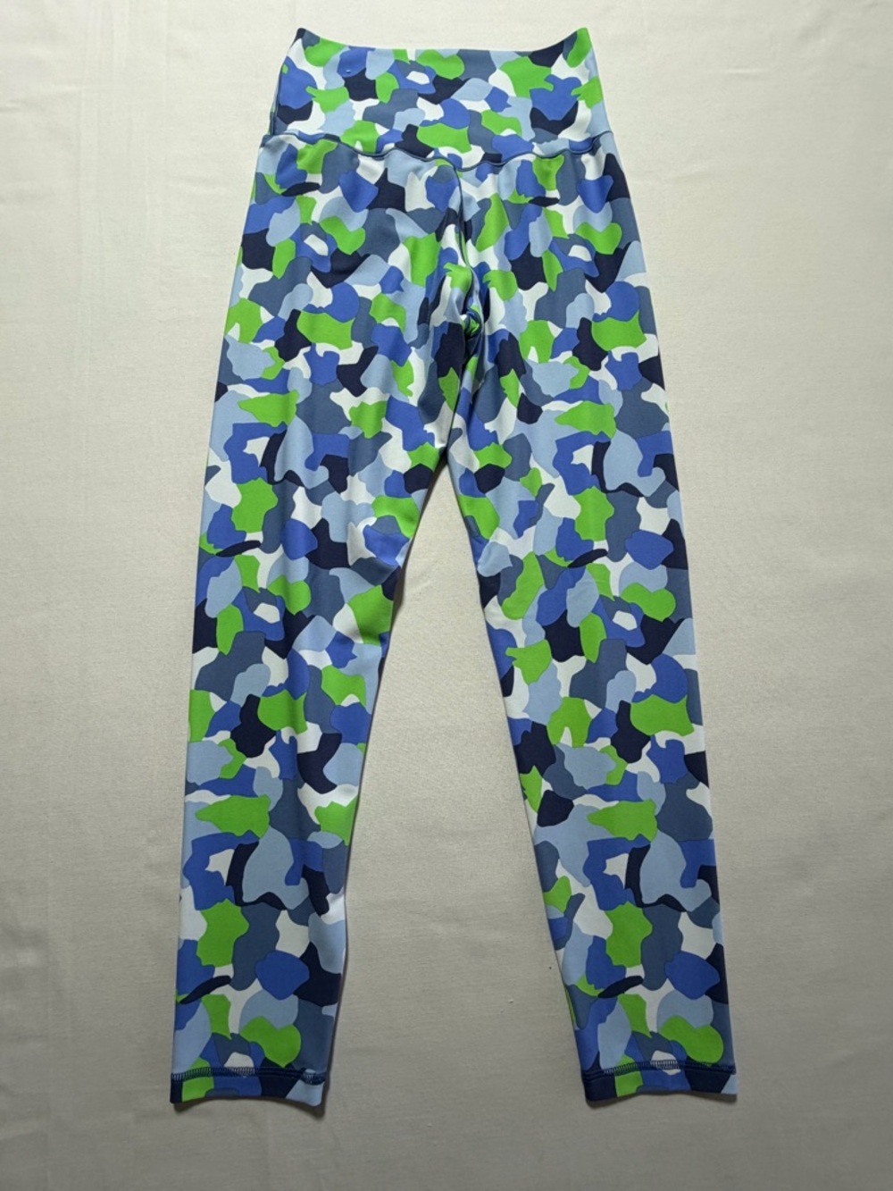 OFFLINE by Aerie Real Me Crossover Leggings Large Blue Green Camo 7/8 Length - Picture 5 of 5